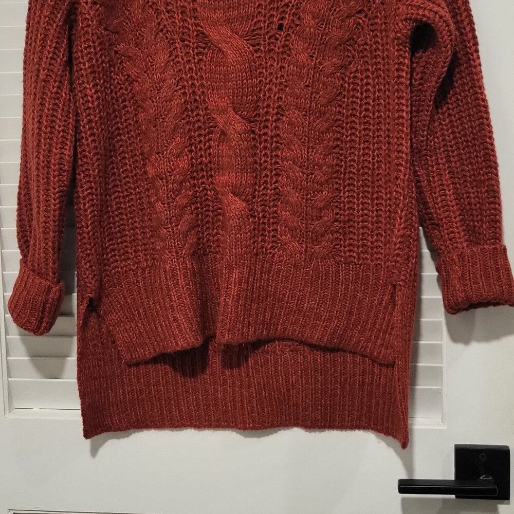 Universal Thread Vibrant Burnt Orange/Red Cowl Ne… - image 5